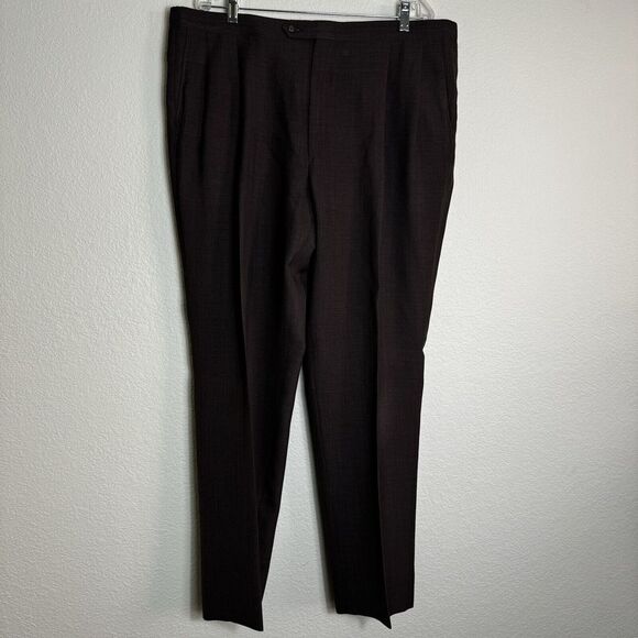 Sansabelt By Jamar-Ruby  Men's‎ BrownPant Size 40x32 Pleated Dress Business - Picture 1 of 6